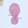 Floral Ponytail scrub cap, Surgical hat. Satin Lined Option Surgical cap, Floral Euro scrub cap, Scrub caps for women, Women's Scrub Caps