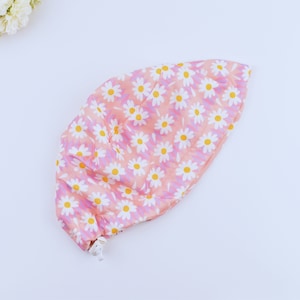 Flowers Euro Scrub Cap for Women, Euro Scrub Cap for Women, Surgical cap Satin Lined Option. Satin lined scrub cap. scrub cap in 3 STYLES