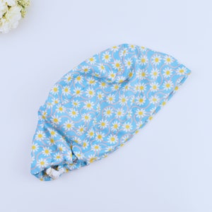 Flowers Euro Scrub Cap for Women, Floral Euro Scrub Cap. Surgical cap Satin Lined Option. Satin lined scrub cap.