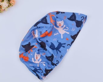 Gorro quirúrgico europeo de gatos para mujer, gorro quirúrgico con cola de caballo de gatos, gorro quirúrgico europeo de Halloween, gorro quirúrgico de gato, gorro quirúrgico con forro de satén.