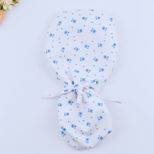 Floral Ponytail scrub cap, Scrub cap with ponytail holder, Scrub caps for women ponytail, Satin Lined Option Scrub Cap, scrub cap in 3 STYLE
