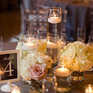 24 pcs Floating Candles for Wedding Centerpiece Table Decor, Christmas Candles Centerpiece, Thanksgiving Table Decor, Romantic Centerpiece
