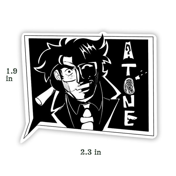 Joel - Atone Detective Vinyl Glossy Sticker