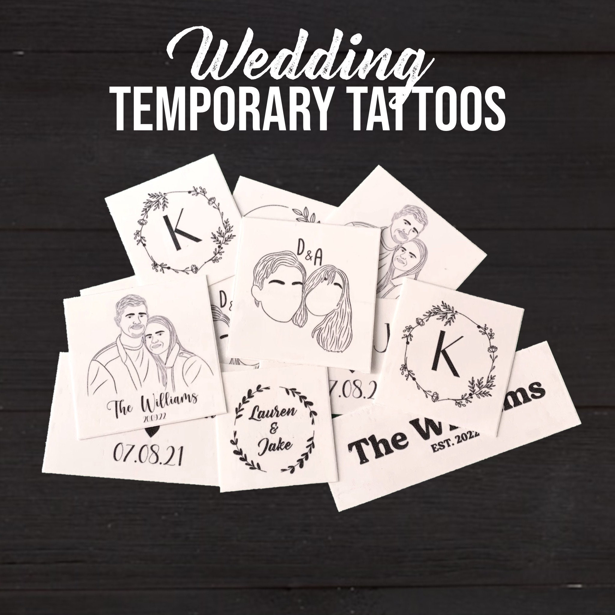 Wedding Tattoo - Etsy