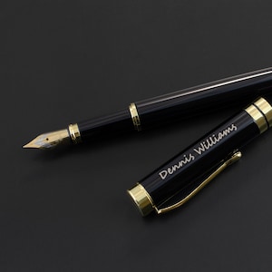 Fountain Pen Set, Personalized Pen with Gift Box, Ink Cartridge and Fountain Pen Ink Refill Converter
