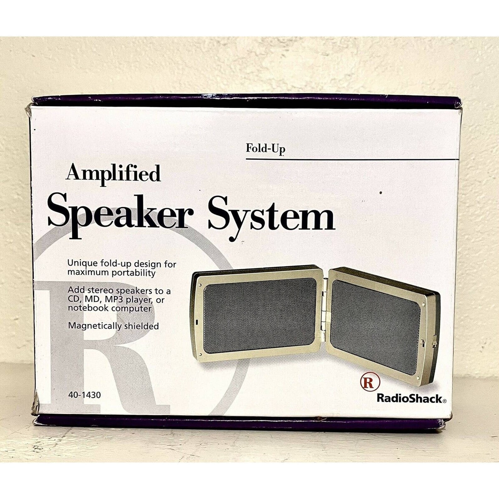 RADIO SHACK Amplified Speaker System 401430 Portable FoldUp Etsy