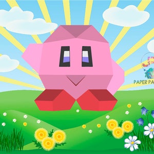 Kirby: Papercraft Design PDF Template DIY 3D Model FanArt | Etsy