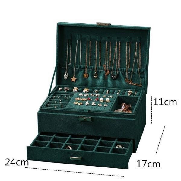 Caja de joyería almacenamiento de joyas organización de | Etsy
