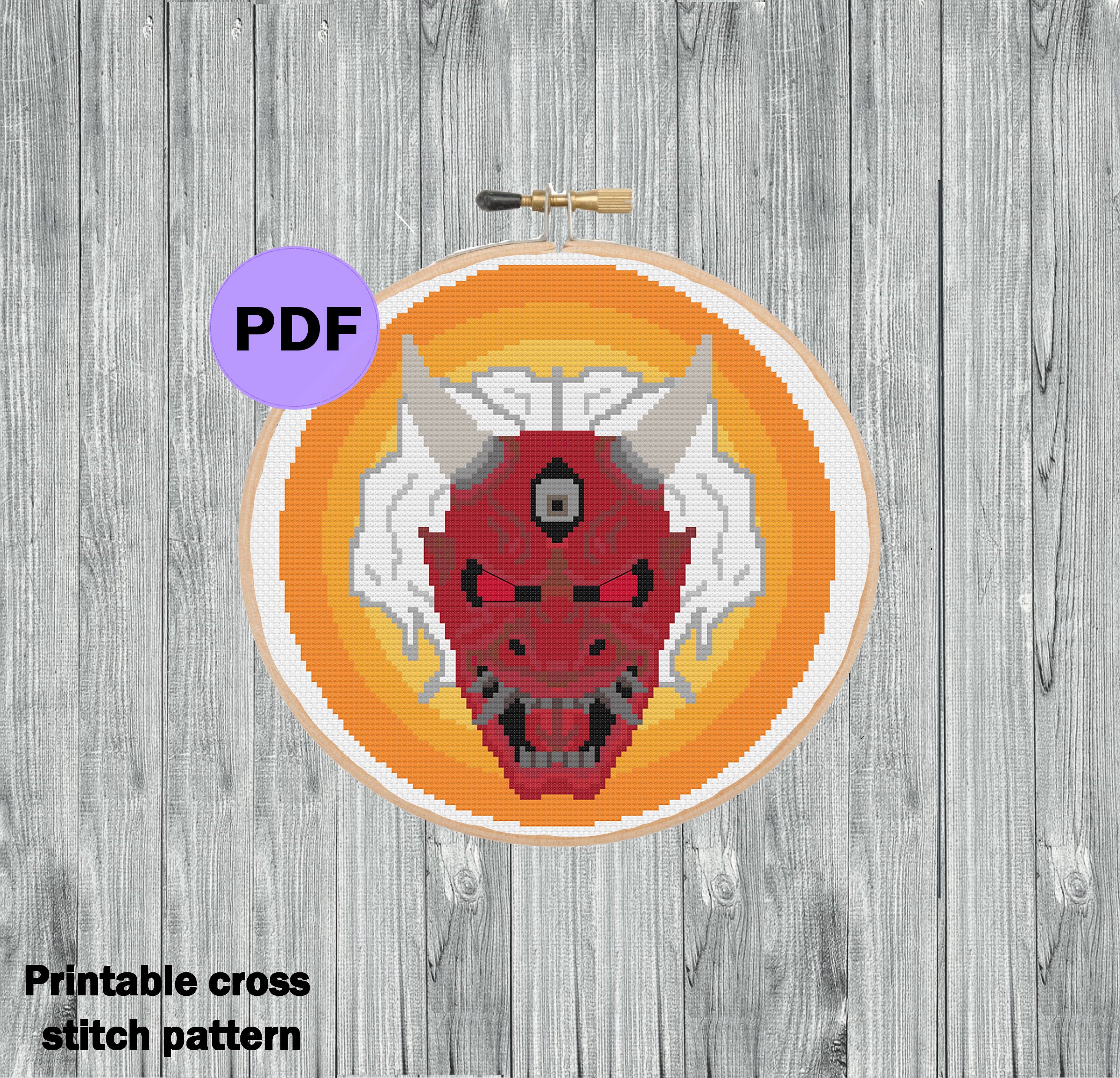 Video Game Cross Stitch Pattern Dead By Daylight The Oni Etsy