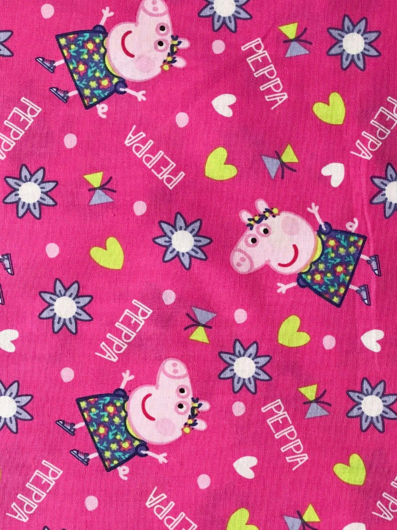1 yard Peppa Pig Fabric