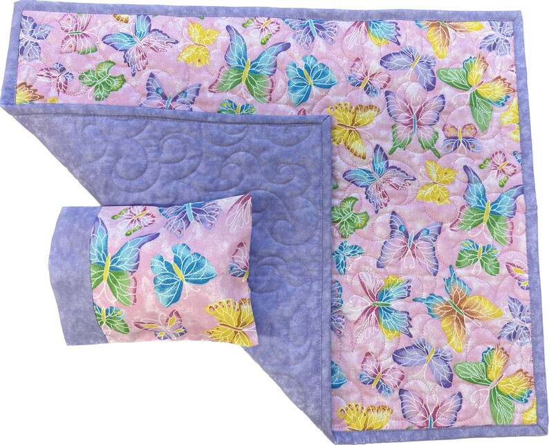 Doll Quilt and Matching Pillow 3 Piece Set Etsy