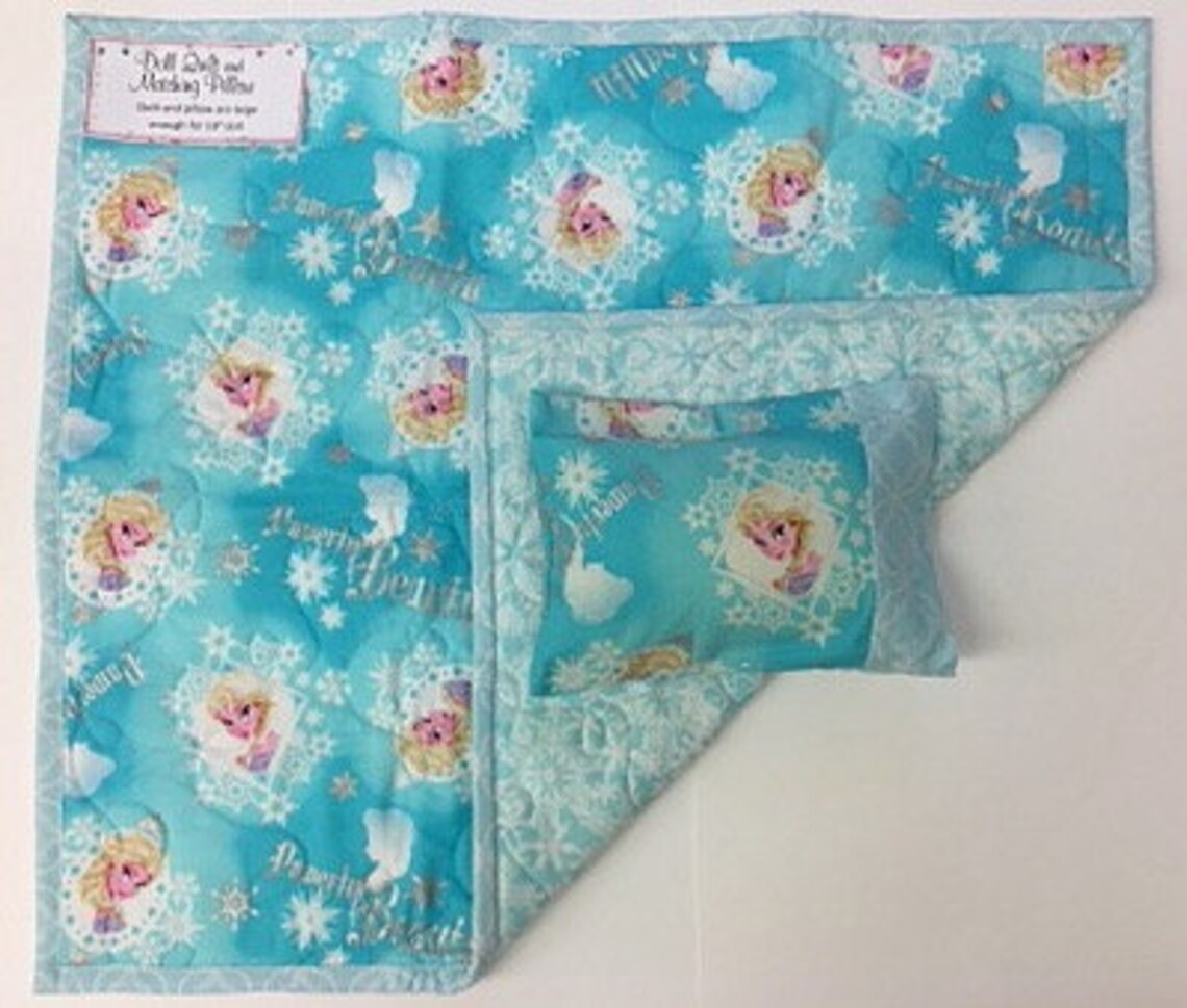 Doll Quilt and Matching Pillow 3 Piece Set Etsy