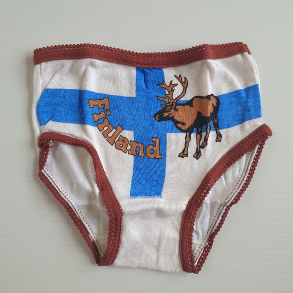 Size 2-3 Unused 1970s Kids Vintage Underwear - Fi… - image 1