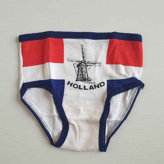 Size 2-3 Unused 1970s Kids Vintage Underwear - Ho… - image 1