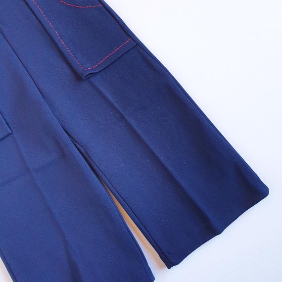 Size 1 & 2 70s Deadstock Blue Overalls Vintage - … - image 4