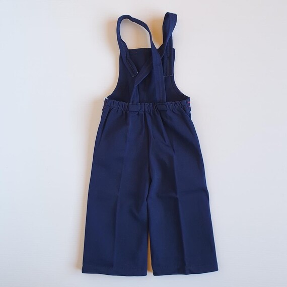 Size 1 & 2 70s Deadstock Blue Overalls Vintage - … - image 5