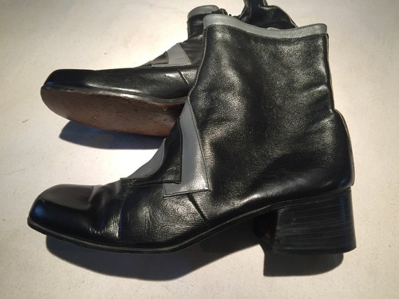 70's mens boots leather