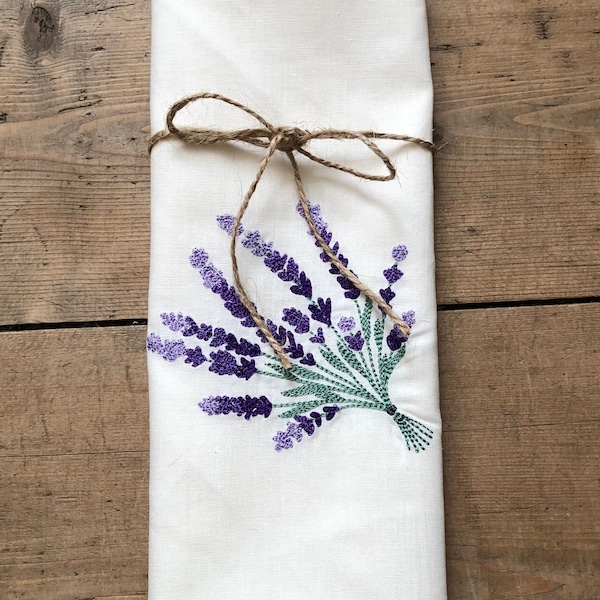 Lavender Napkins Etsy