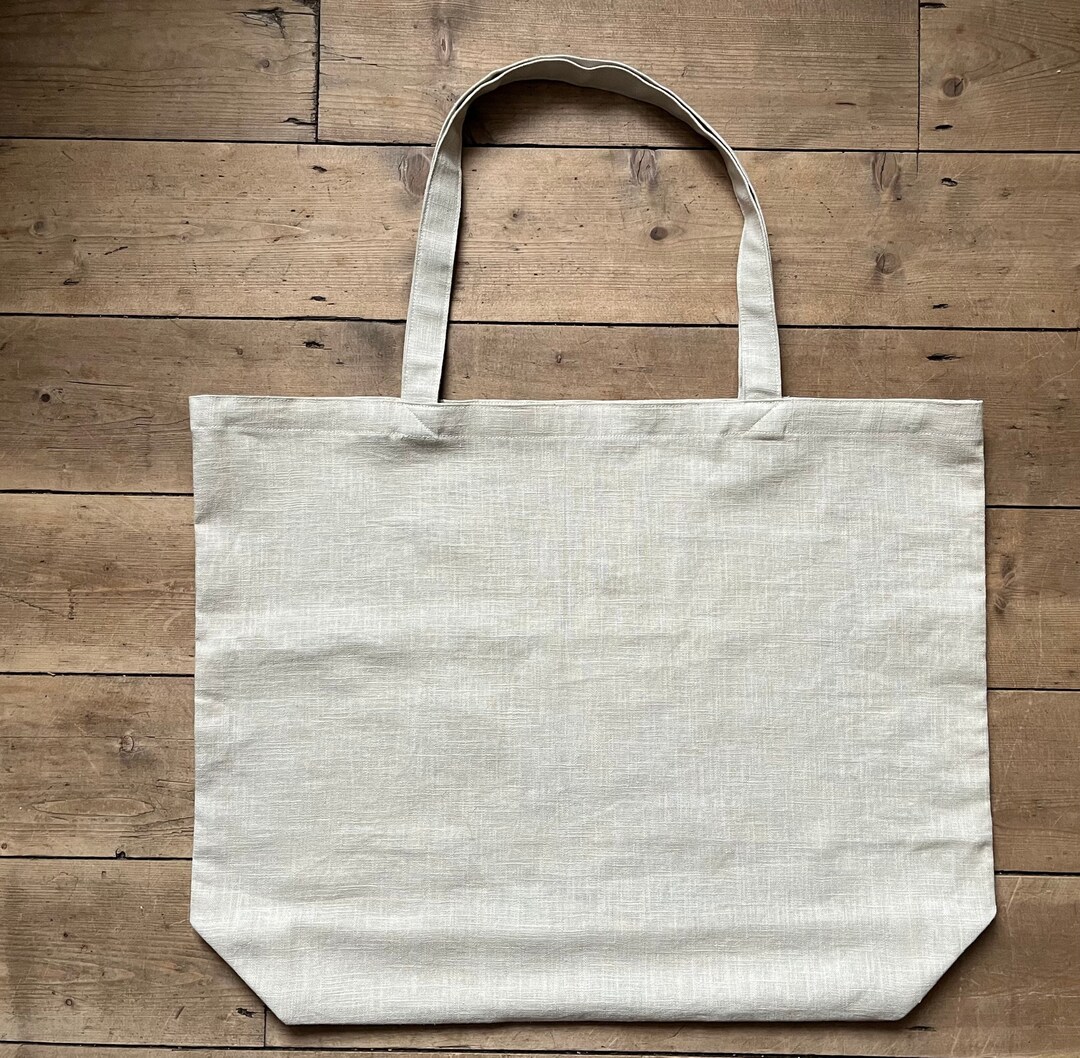 Large Linen Tote Bag,linen Shopper Bag, Linen Tote Bag, Gift Idea ...