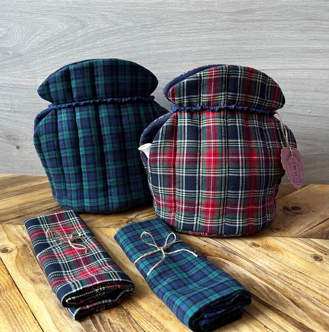 Tea Cosy, Tartan Quilted Teapot Warmer, Large Tea Cosy, New Home Gift