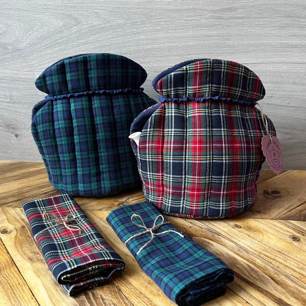 Cosy, chauffe-théière matelassé tartan, grande douillette à thé, nouvelle idée cadeau pour la maison, grand chauffe-théière, idée cadeau d'anniversaire, chauffe-théière