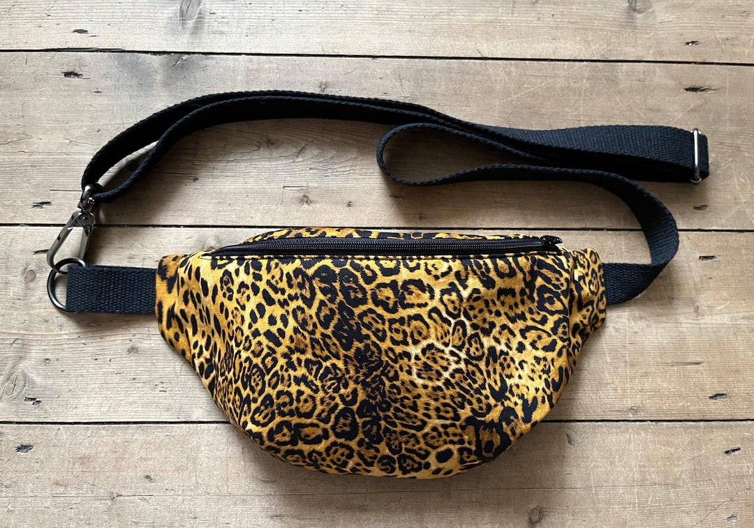 Leopard Print Fanny Pack, Waist Bag, Animal Print Hip Bag, Bum Bag, Leopard Gift Idea, Fanny