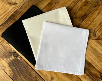 Plain cotton handkerchief