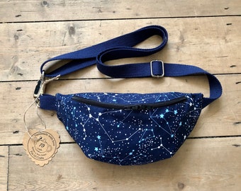 Fanny pack, Waist bag, Hip bag, Bum bag, Shoulder bag, Constellations bum bag, Gift idea, Constellation gift idea, Handmade fanny Pack