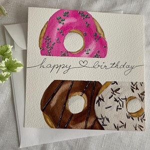 carte « Happy birthday donut »