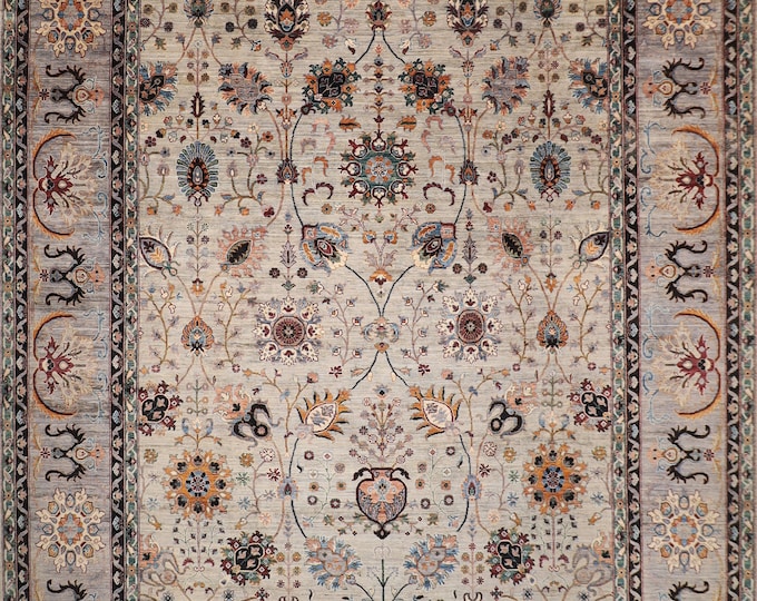 12x15 Ft Palace Size Area Rug, Afghan Hand Knotted 100 Wool Dye Rug