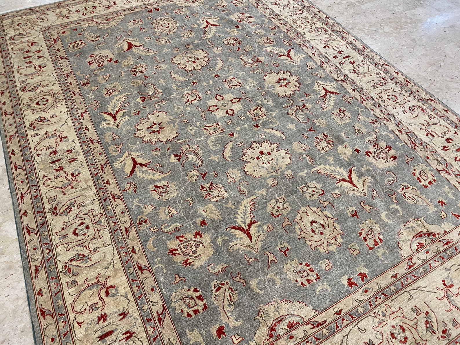 10x14 ft Gray Area Rug Afghan hand knotted Rug 300x400 cm Etsy