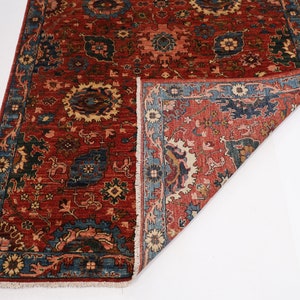 15 Ft Bidjar Red Hallway Runner Hand Knotted Rug, 5'2x15'1 Ft Entryway ...