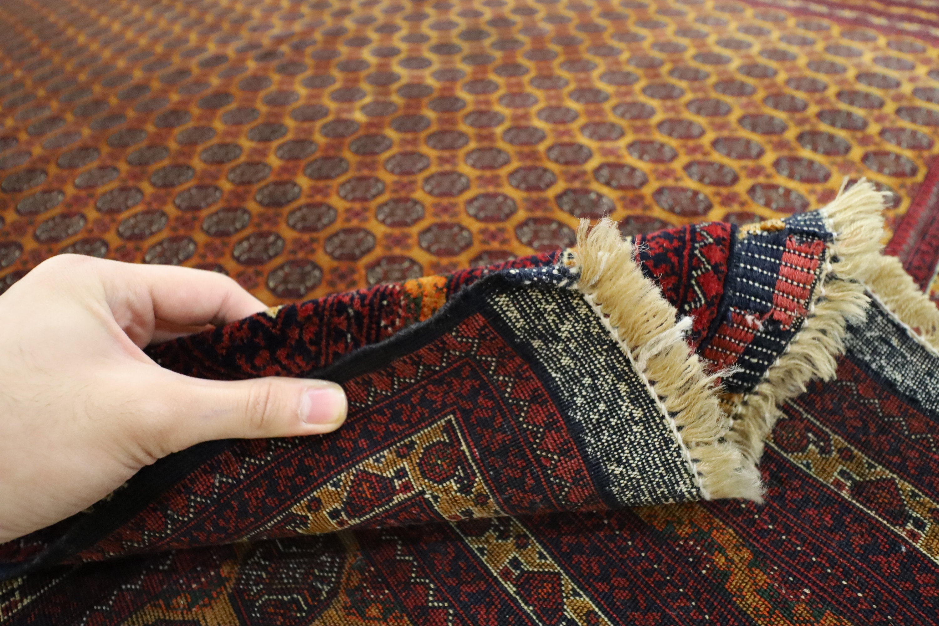 Gold Handmade High Quality Bokhara 5x7 Area Rug Wool Natural Etsy