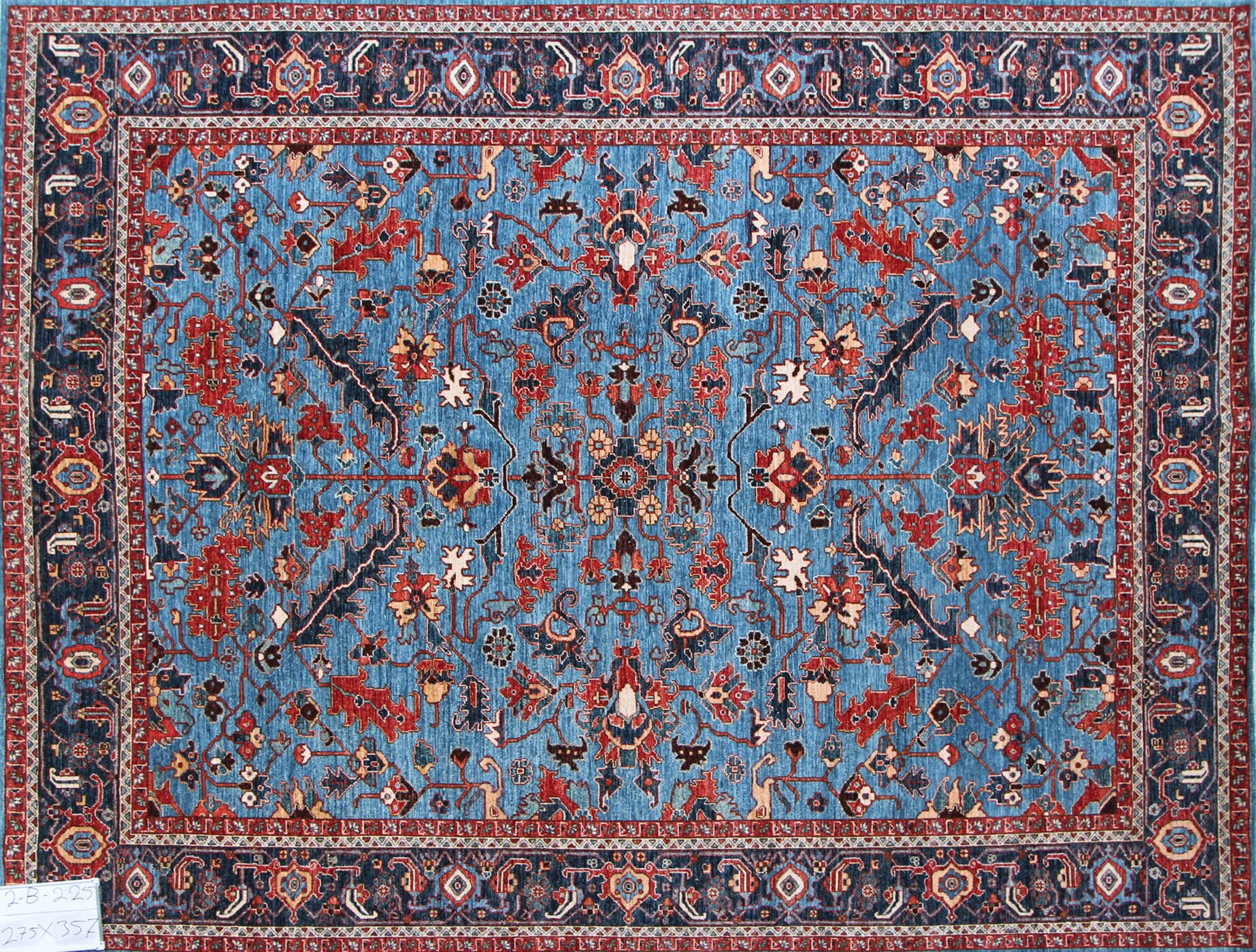 Large Blue Afghan Rug 12x15Ft Area Rug Afghan hand knotted Etsy