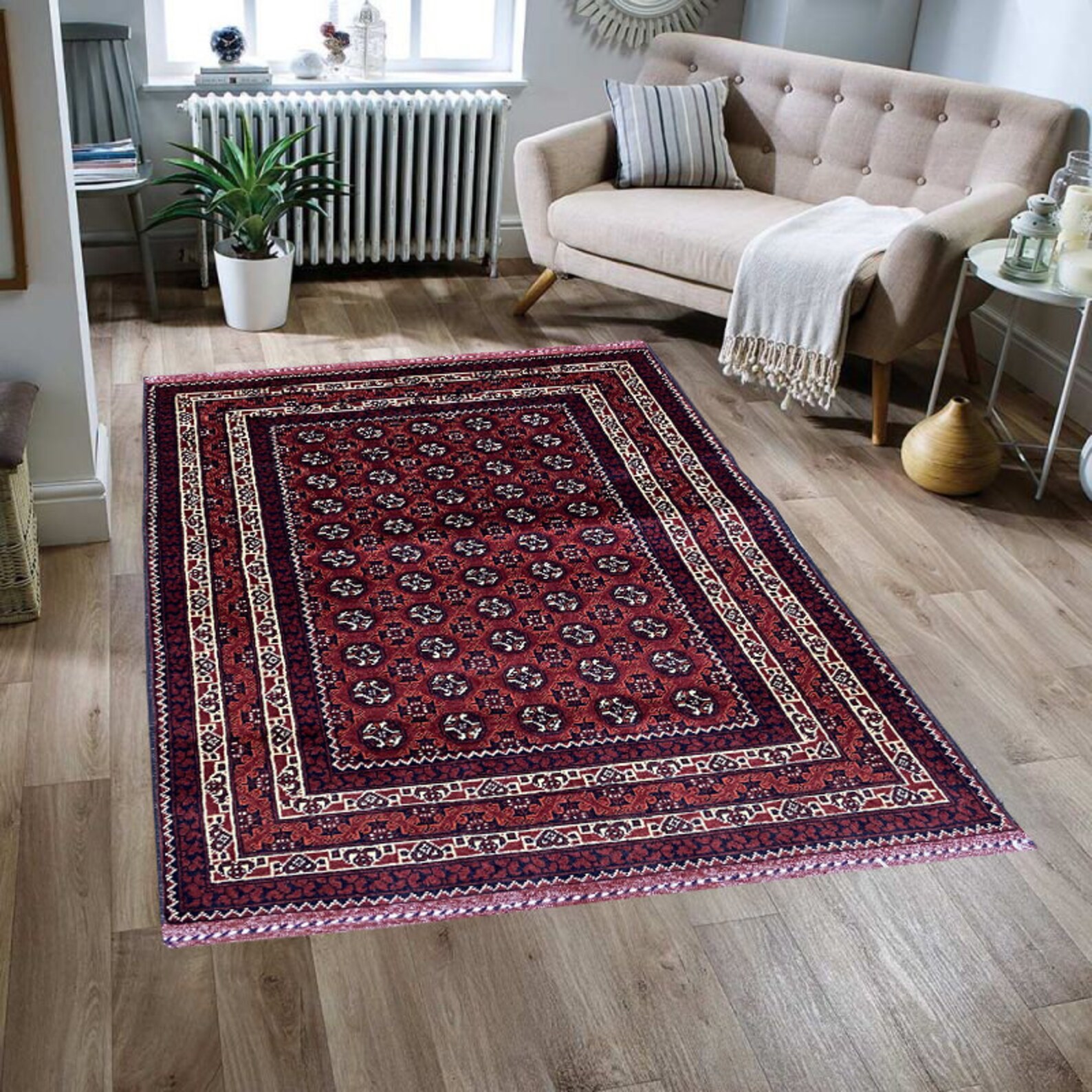 Bokhara 3x4 Ft Area Rug Afghan Hand Knotted Rug Door Mate Etsy