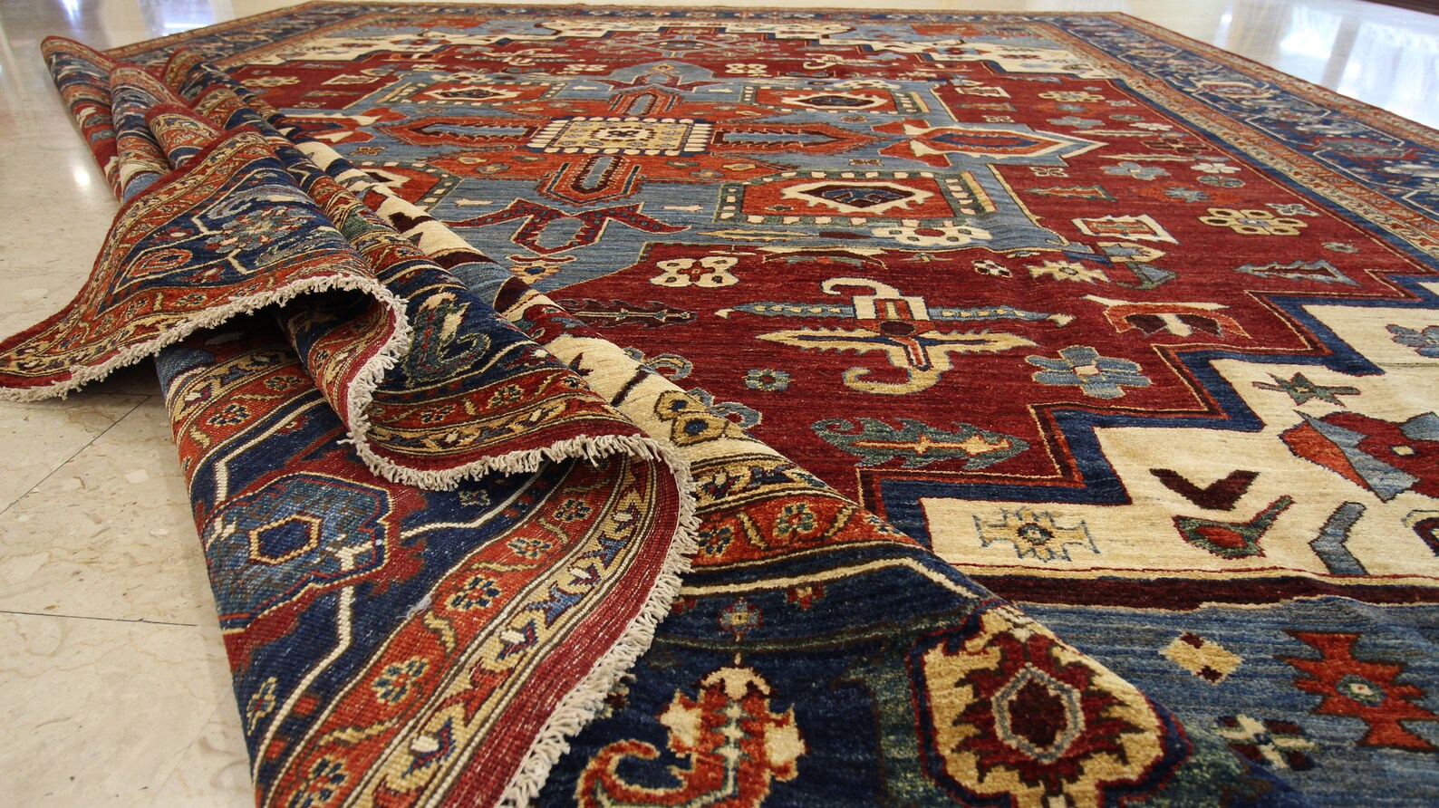 12x15 ft large rug area Afghan hand knotted wool Rug living | Etsy