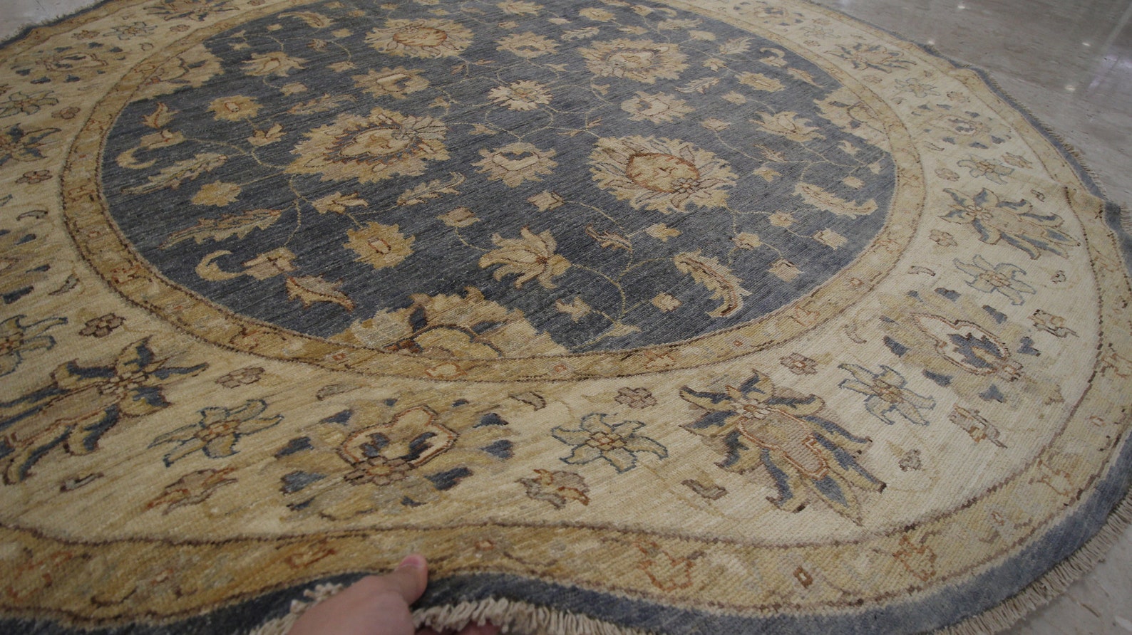 8x8 Round Rug Area Beige Rug Living Room Rug Bed Room Rug Etsy