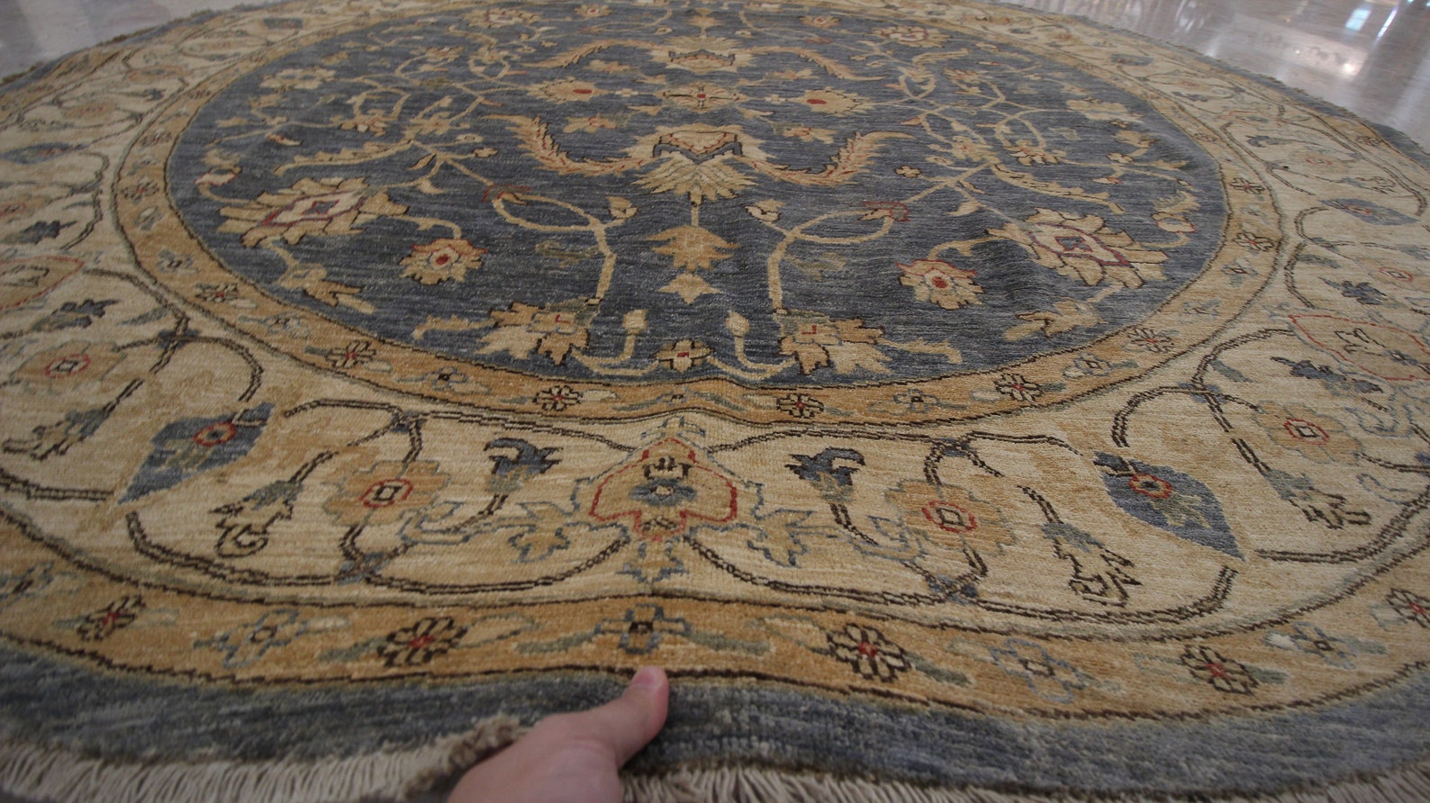 8x8 round rug area beige rug living room rug bed room rug Etsy