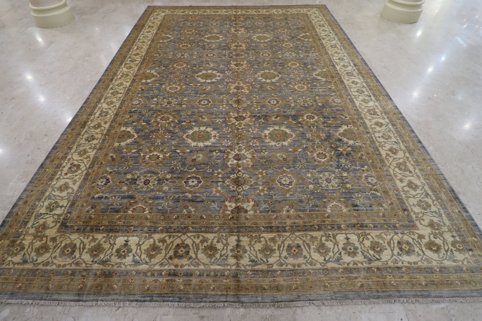 Large 12x18 Area Rug Wool Natural Colors 12x17'10 Afghan Etsy