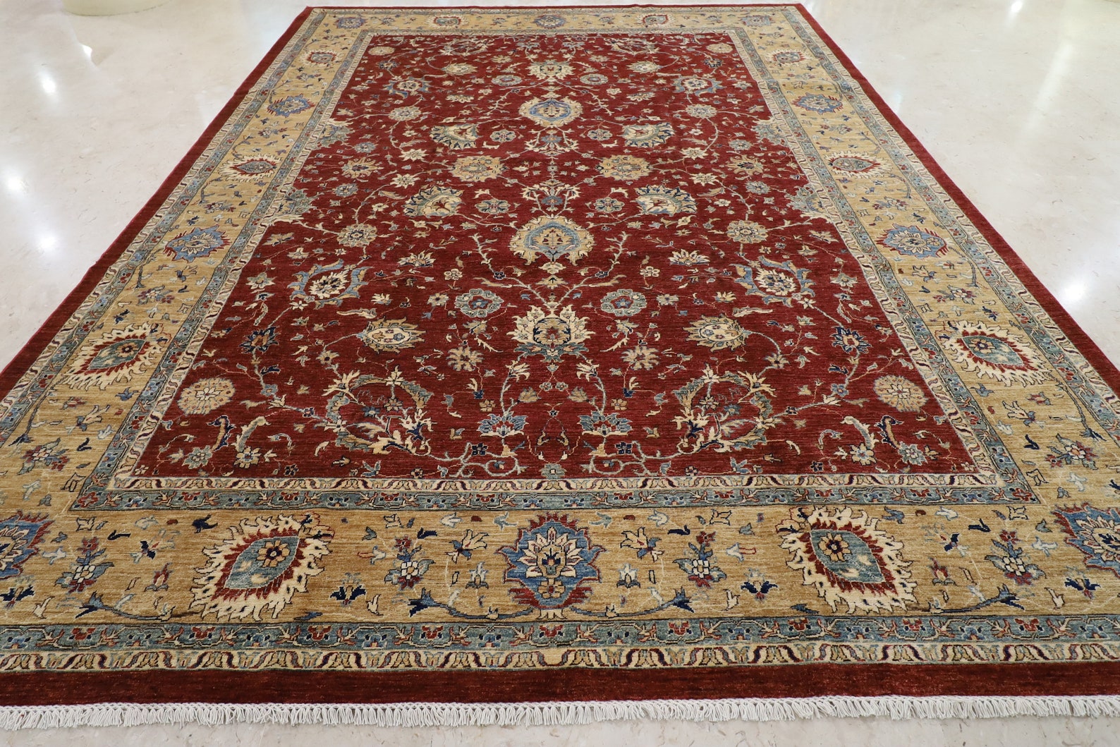 Red 10x14 Area Rug Afghan Tribe hand knotted wool rug Etsy