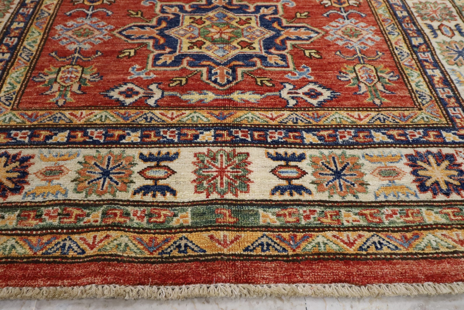 4x6 ft Orange Area Rug Afghan Oriental Hand Knotted Rug Rug Etsy