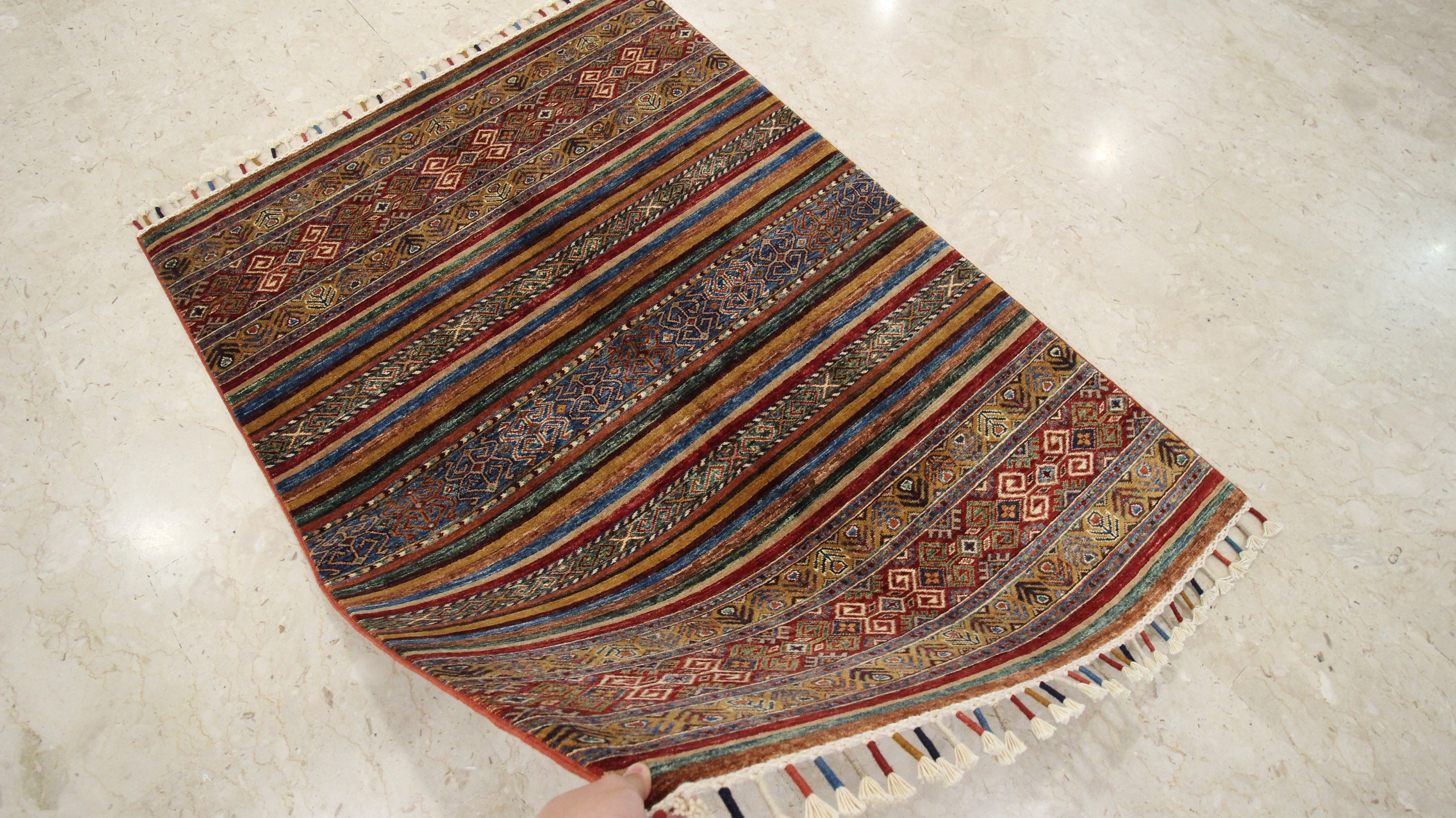 4x6 Ft Red Area Rug Afghan Quality Hand Knotted Rug Rug for Etsy