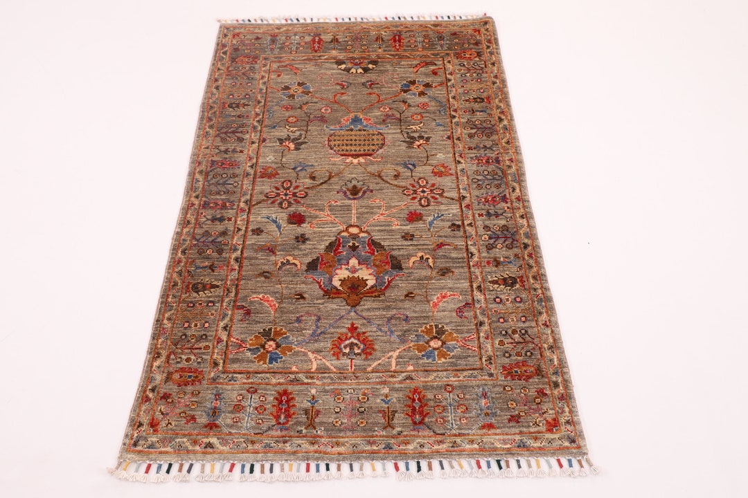 3x5 Ft Oriental Bathroom Rug 3'2x4'10 Hand Knotted Etsy