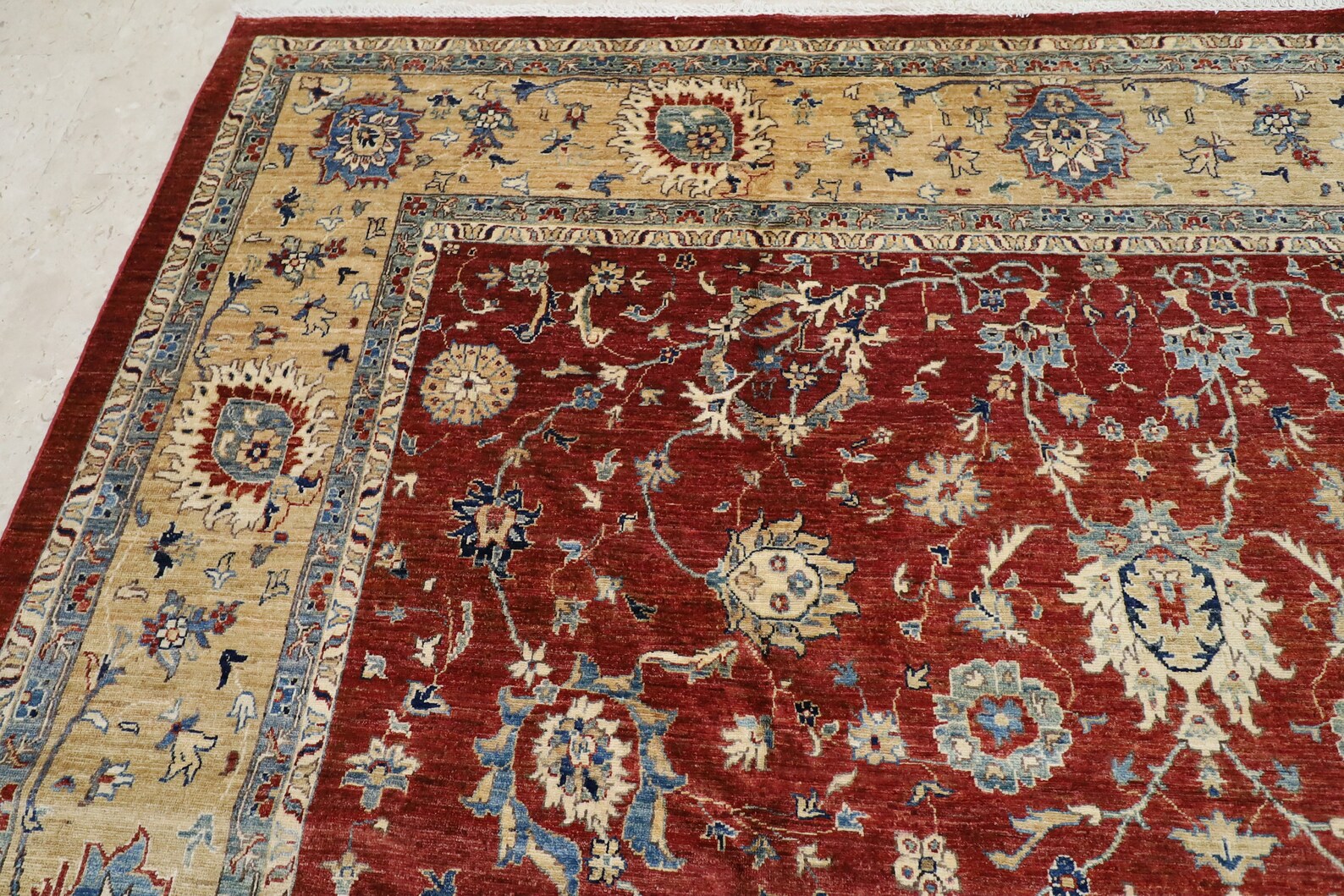 Red 10x14 Area Rug Afghan Tribe hand knotted wool rug Etsy