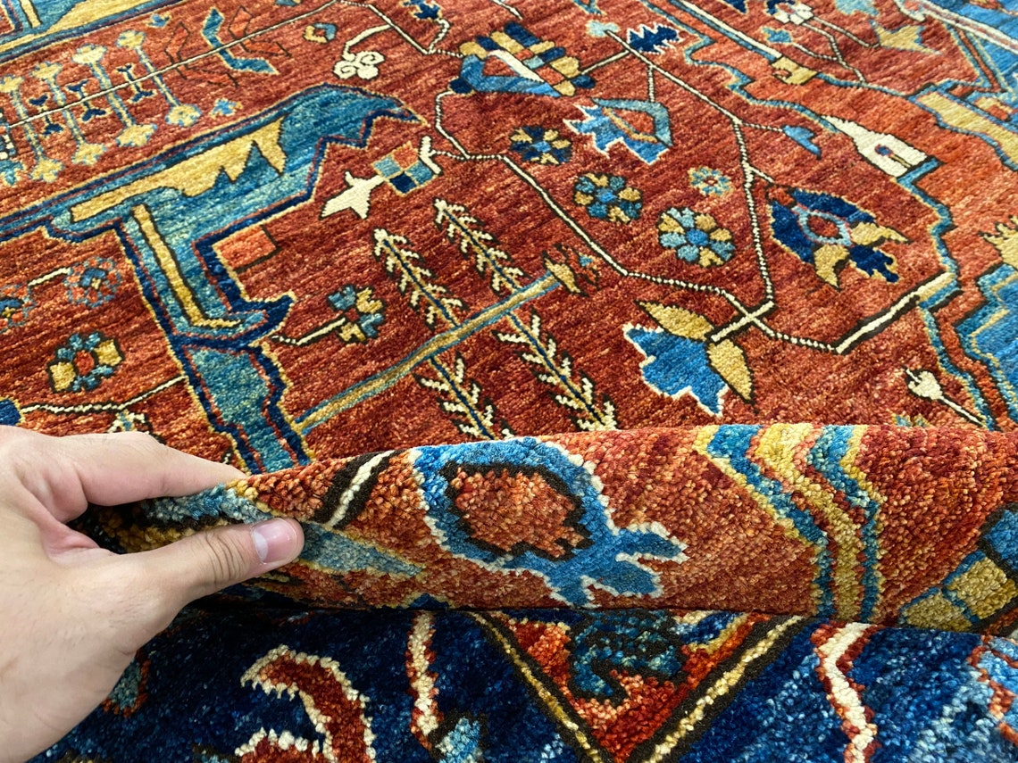 12x18 ft large rug area Afghan hand knotted wool Rug living Etsy