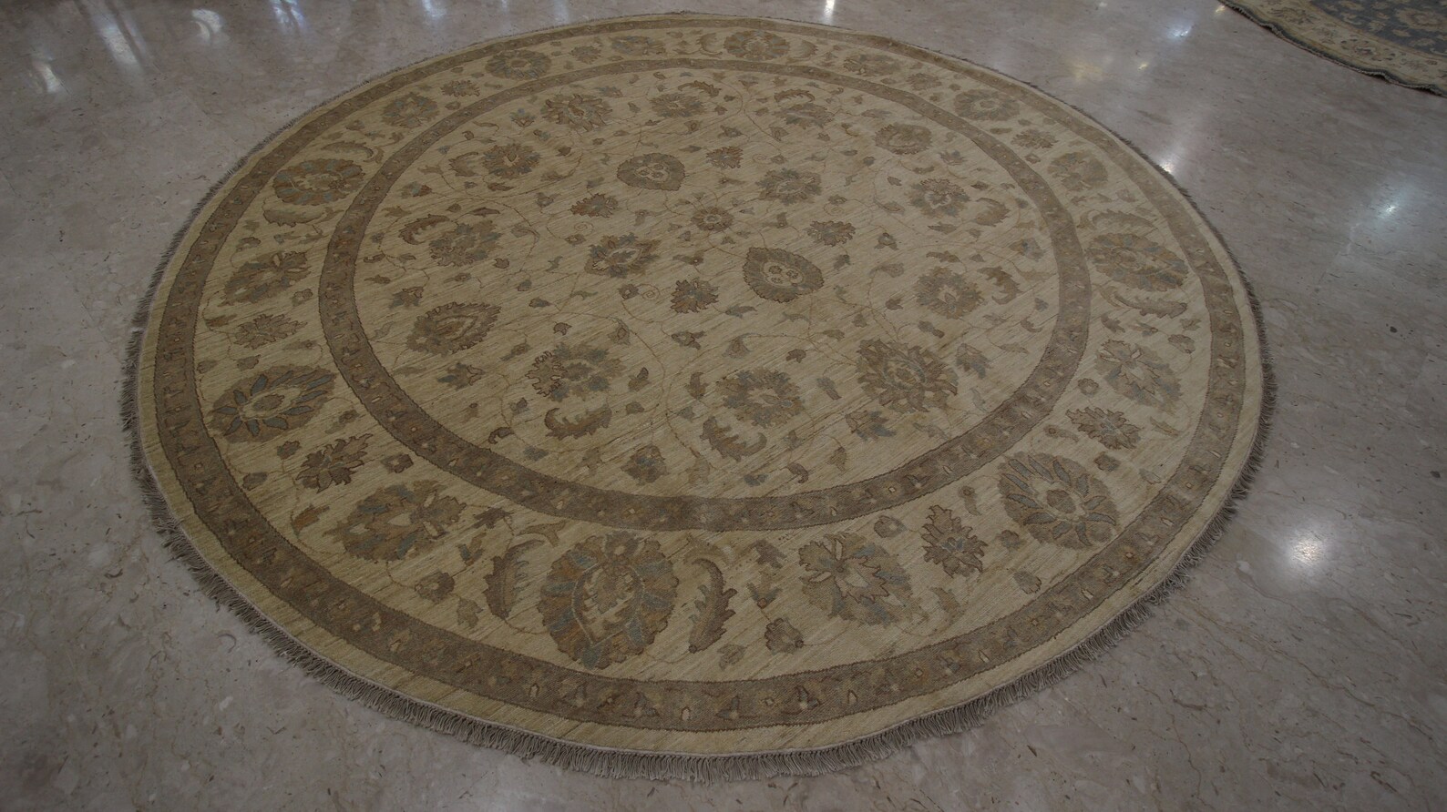 10x10 Round Rug Area Beige Rug Living Room Rug Bed Room Etsy