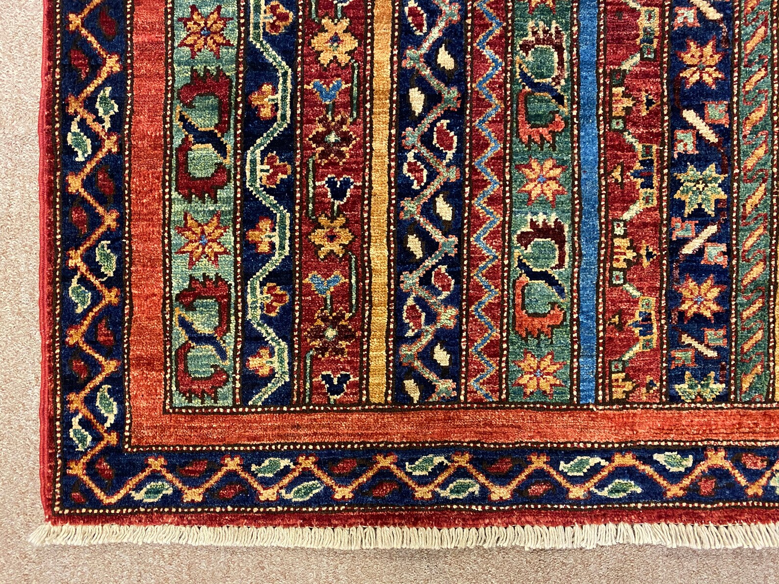 3x5 ft Area Rug afghan Hand Knotted Rug Bedroom Rug Etsy