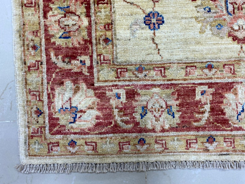 Turkish rug small rug door mat rug entry rug, Afghan handmade rug living room rug 3x4 ft area red rug afghan rug