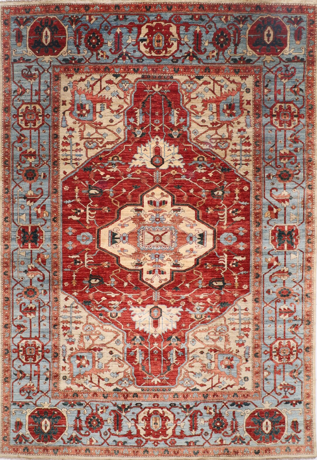 9x12 Ft Sultanabad Area Rug, Hand Knotted 100 Wool Dye Rug, Bedroom