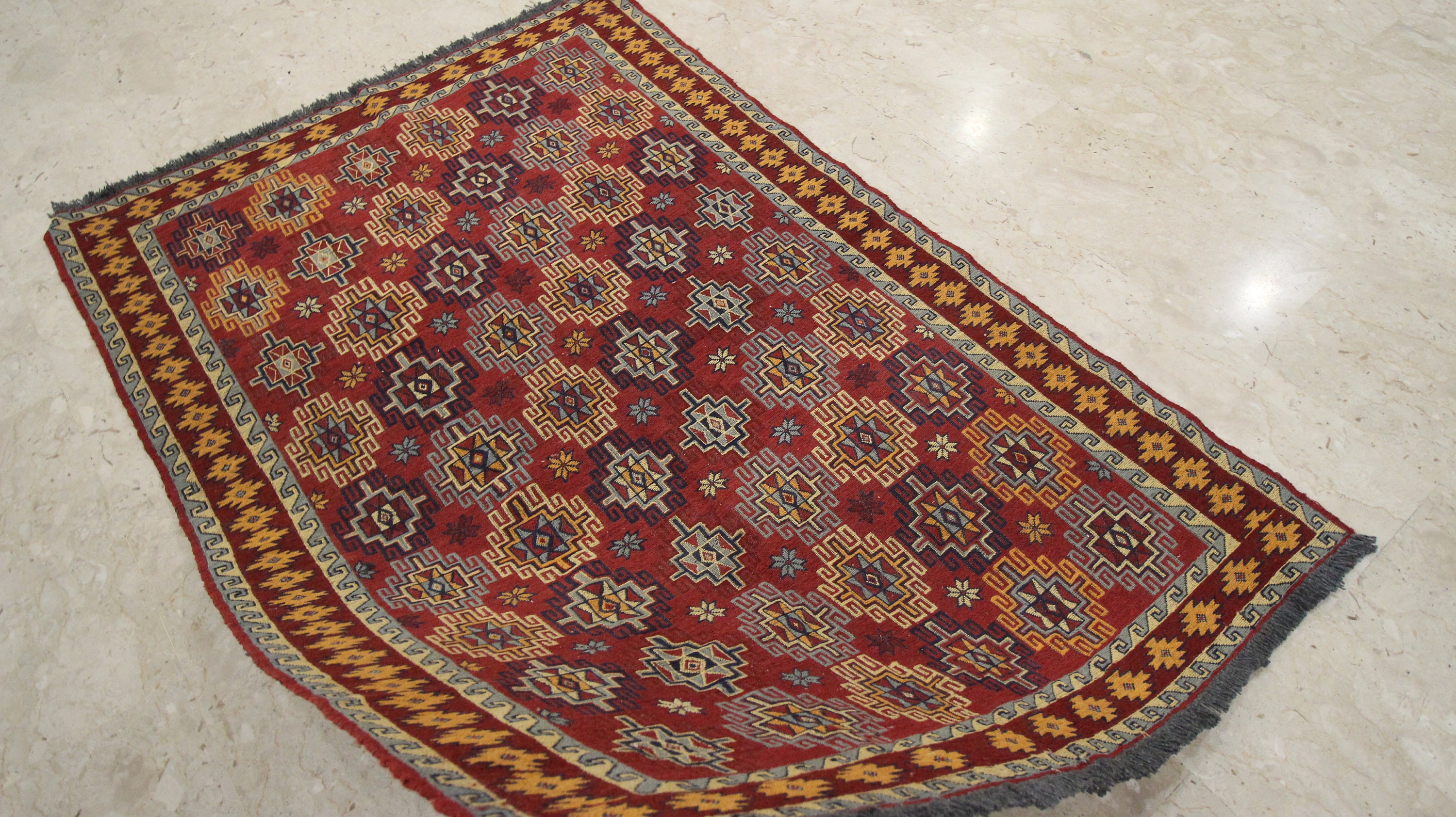 4x6 Area Rug Handmade Kilim Area Rug wool natural colours Etsy